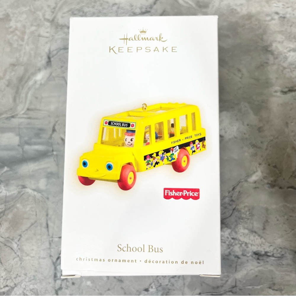 Hallmark Keepsake Fisher Price School Bus Ornament 2009